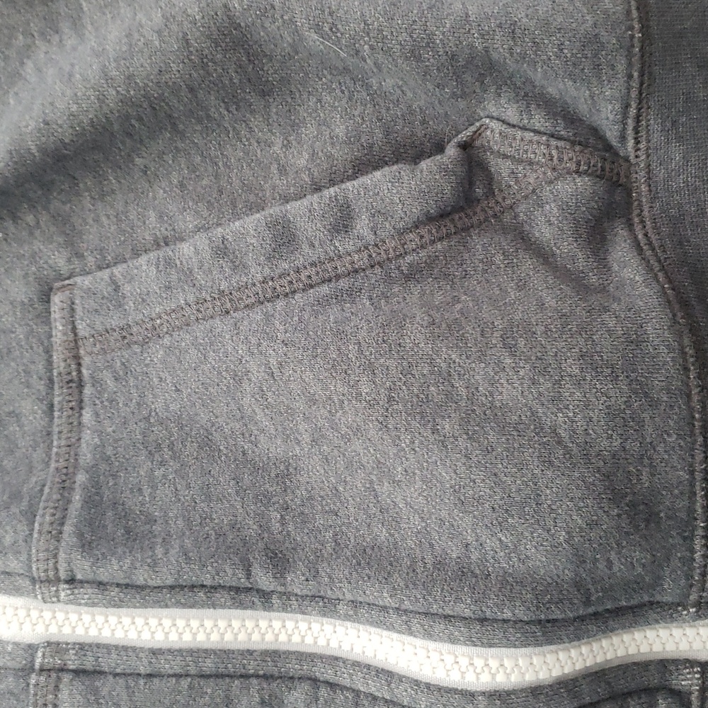 Nike Heather Gray Full Zip Hoodie with White Accents Size XS - Picture 4 of 10